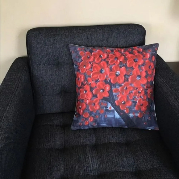 Other - Floral 3D decorative pillow case,new,in package